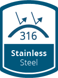 316 из нержавеющей стали, эмблема