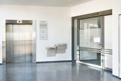Elkay Liv EZ Filtered Water Dispenser and Coolers in Hallway