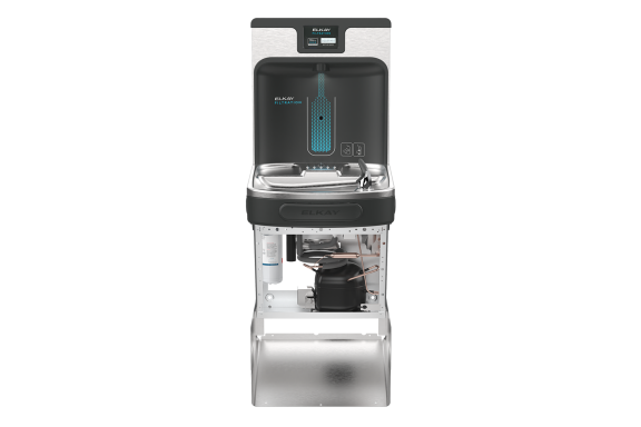 Midnight Black Filtered Bottle Filling Station Front View