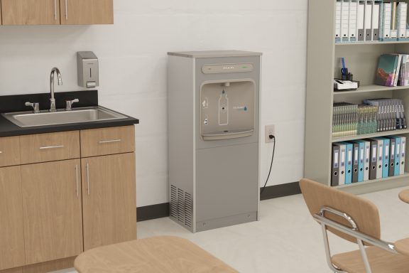 Elkay ezH2O Floor Standing Bottle Filling Station Filtered Refrigerated Stainless Steel