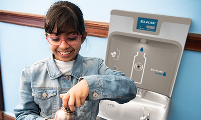 ezH2O Bottle Filling Station in Hallway