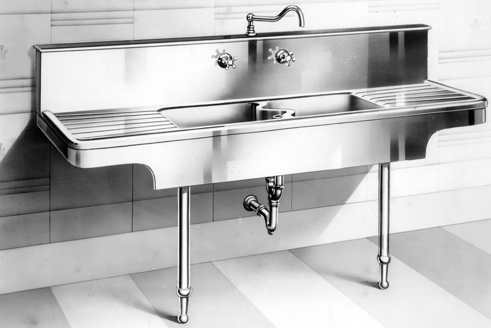 1928 Hitchcock Dual Bowl Sink 1928 Hitchcock Dual Bowl Sink