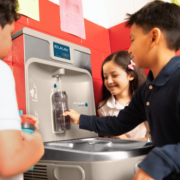 Elkay ezH2O Bottle Filling Station in School - LZS8WSLP