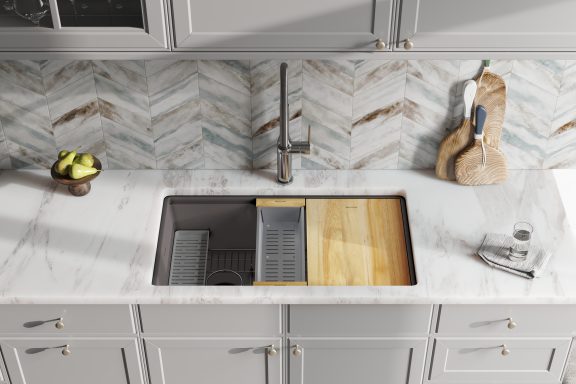 Elkay Quartz Luxe and Circuit Chef Workstation Press Kit