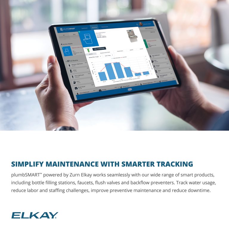 Zurn Elkay Water Solutions Launches New Elkay ezH2O® Smart Bottle Filling Stations