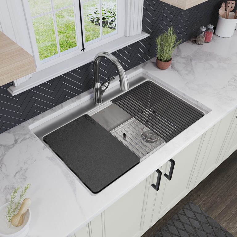 Stainless Steel Crosstown Workstation Sink