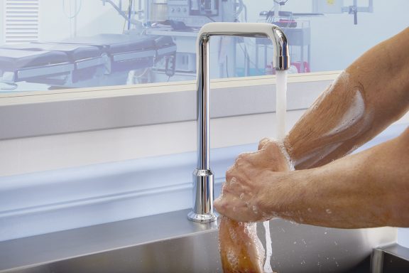 Surgeon Washing Hands