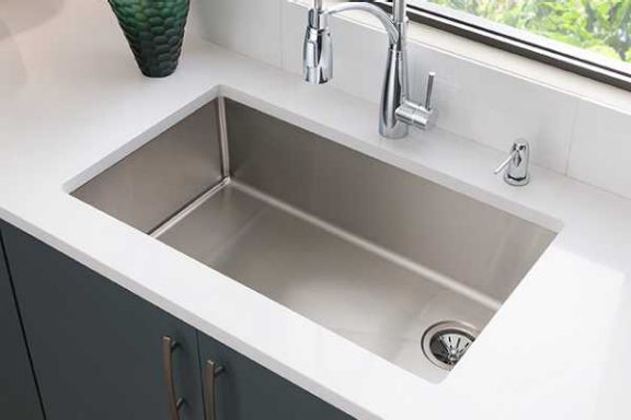 Crosstown Sink in Kitchen