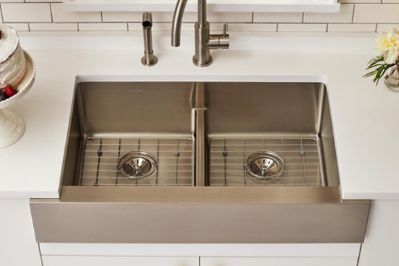 Crosstown Sink in Kitchen