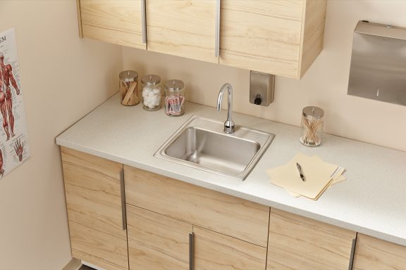 Healthier nurses stations with Elkay sinks and faucets