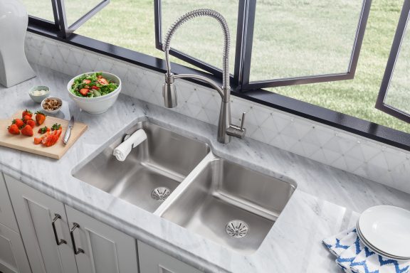 Stainless Steel Double Bowl Sink with Perfect Drain