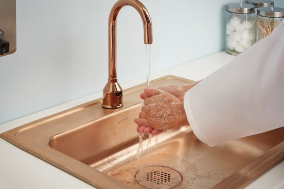 Copper Sink with Perfect Drain