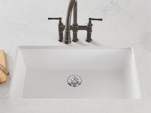 Quartz Luxe Single Bowl Ricotta Sink
