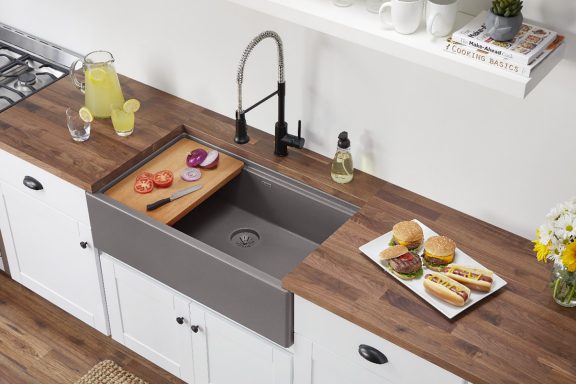 Quartz Luxe Sink in Kitchen