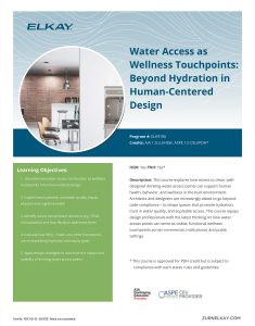 Water Access as Wellness Touchpoints: Beyond Hydration in Human-Centered Design