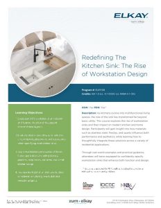 Redefining The Kitchen Sink: The Rise of Workstation Design