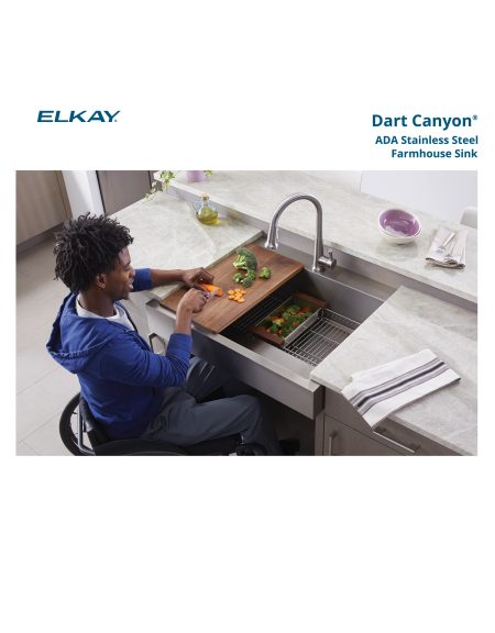 Dart Canyon ADA Stainless Steel Farmhouse Sinks