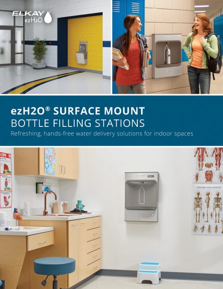 ezH2O Surface Mount Bottle Filling Stations Sell Sheet