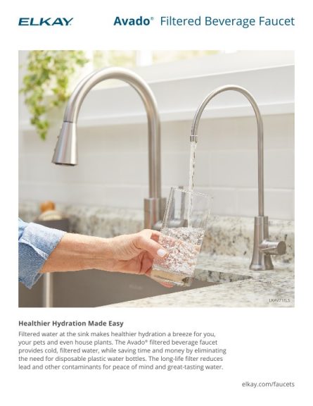 Avado Filtered Beverage Faucet Sell Sheet