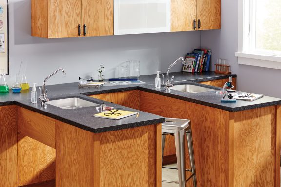 Stainless Steel Sinks in Classroom